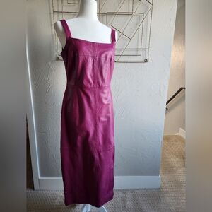 Bod & Christensen Pink Leather Dress (Size 8)